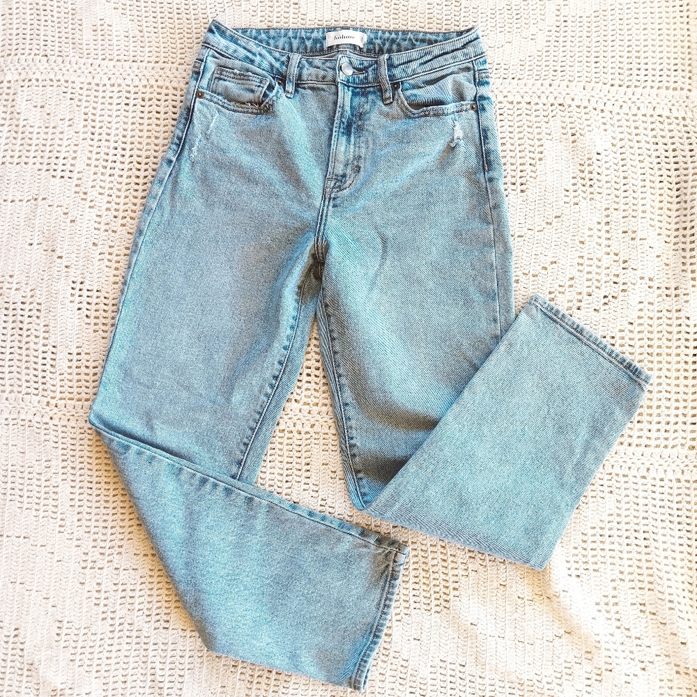 Böhme Georgia Classic Straight Crop Denim Blue Jeans
